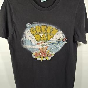 Green Day Official Dookie Bad Year Band Tee Pacific Men's Black Size Medium